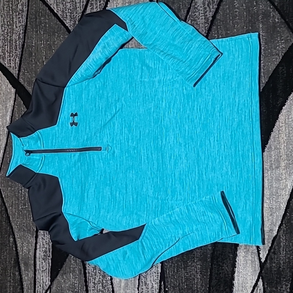 UA QUARTER-ZIP LOOSE EMBROIDERED LOGO SWEATSHIRT PRICE FIRM